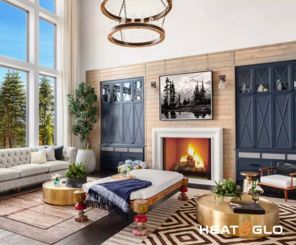 Heat & Glo Exclaim 50 Wood Fireplace with Traditional Refractory