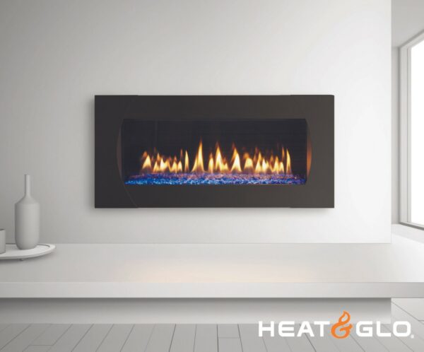 Heat & Glo Mezzo 36 Gas Fireplace with LED lights
