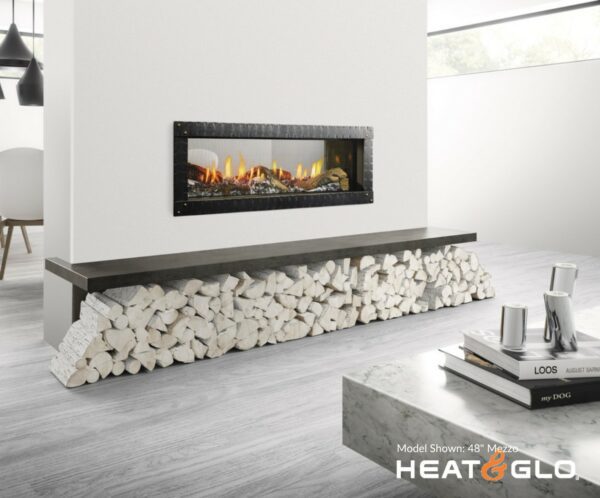 Heat & Glo Mezzo 60 See-Through Gas Fireplace