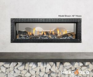 Heat & Glo Mezzo 60 See-Through Gas Fireplace