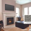 Heat & Glo SlimLine 7X Gas Heat N Glo Slimline Fireplace with Griege Brick Refractory