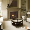 Heat & Glo True 36 Gas Fireplace with Stratford Brick Refractory - TRUE-36S-IFT