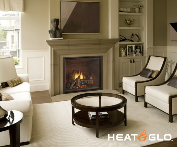 Heat & Glo True 36 Gas Fireplace with Stratford Brick Refractory - TRUE-36S-IFT