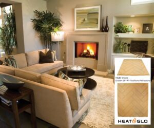 Heat N Glo Exclaim 36 Wood Fireplace with Herringbone Refractory - EXCLAIM-36H