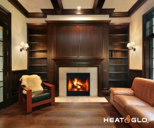 Heat N Glo Exclaim 36 Wood Fireplace with Traditional Refractory