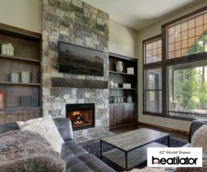 Heatilator Accelerator Wood Fireplace Radiant with Traditional Refractory