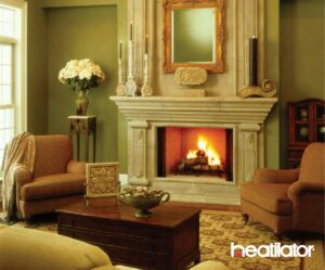 Heatilator Icon 42 Wood Fireplace with Multiple-Colored Refractory