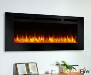 SimpliFire 60" Allusion Recessed Linear Electric Fireplace - SF-ALL60-BK